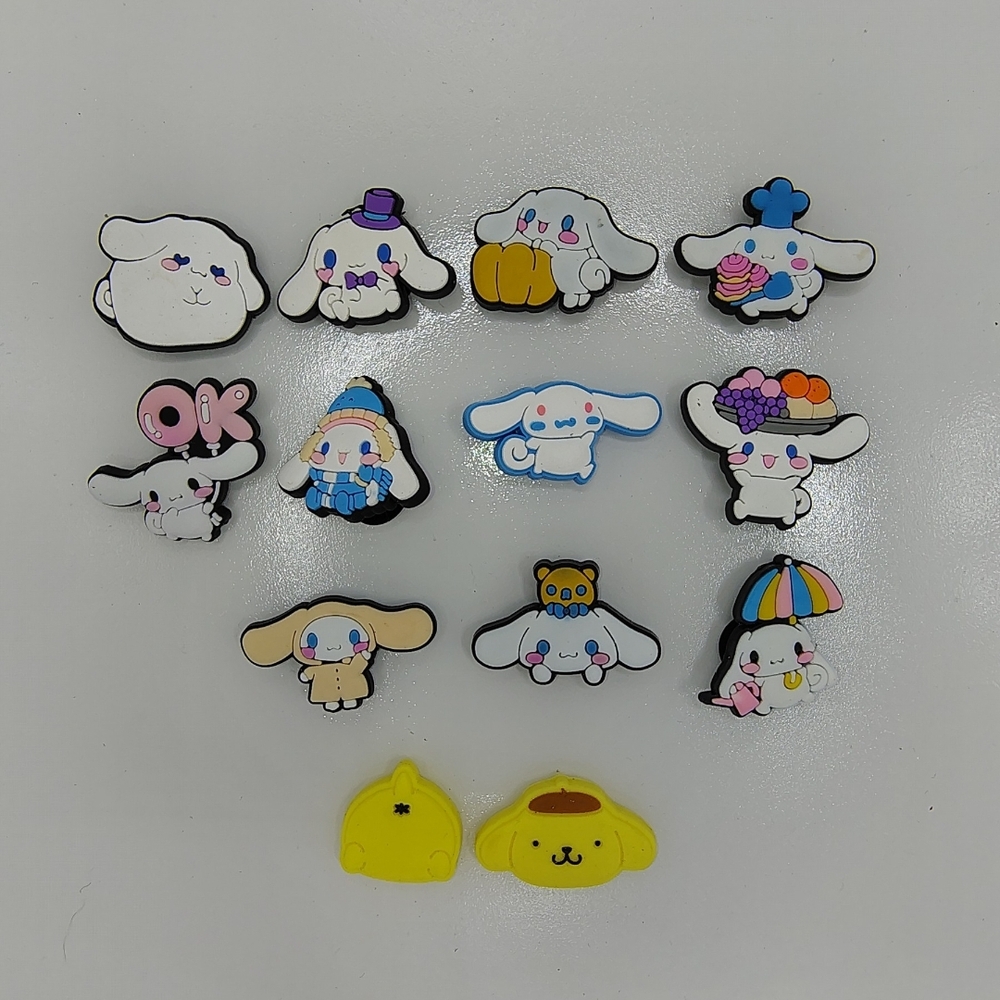 Adorable Cartoon Character Shoe Charms - Multicolor